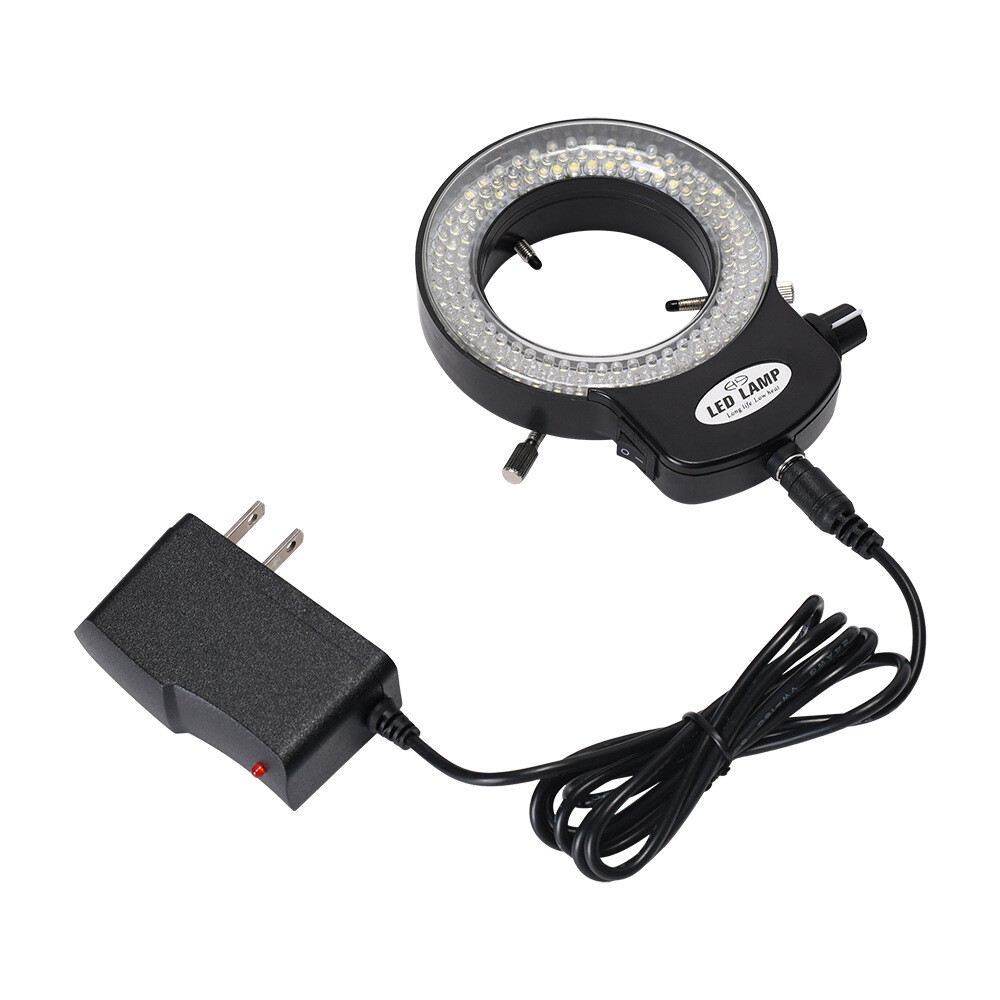 144 LED Adjustable Durable Ring Light Lamp Illuminator for Stereo Microscope