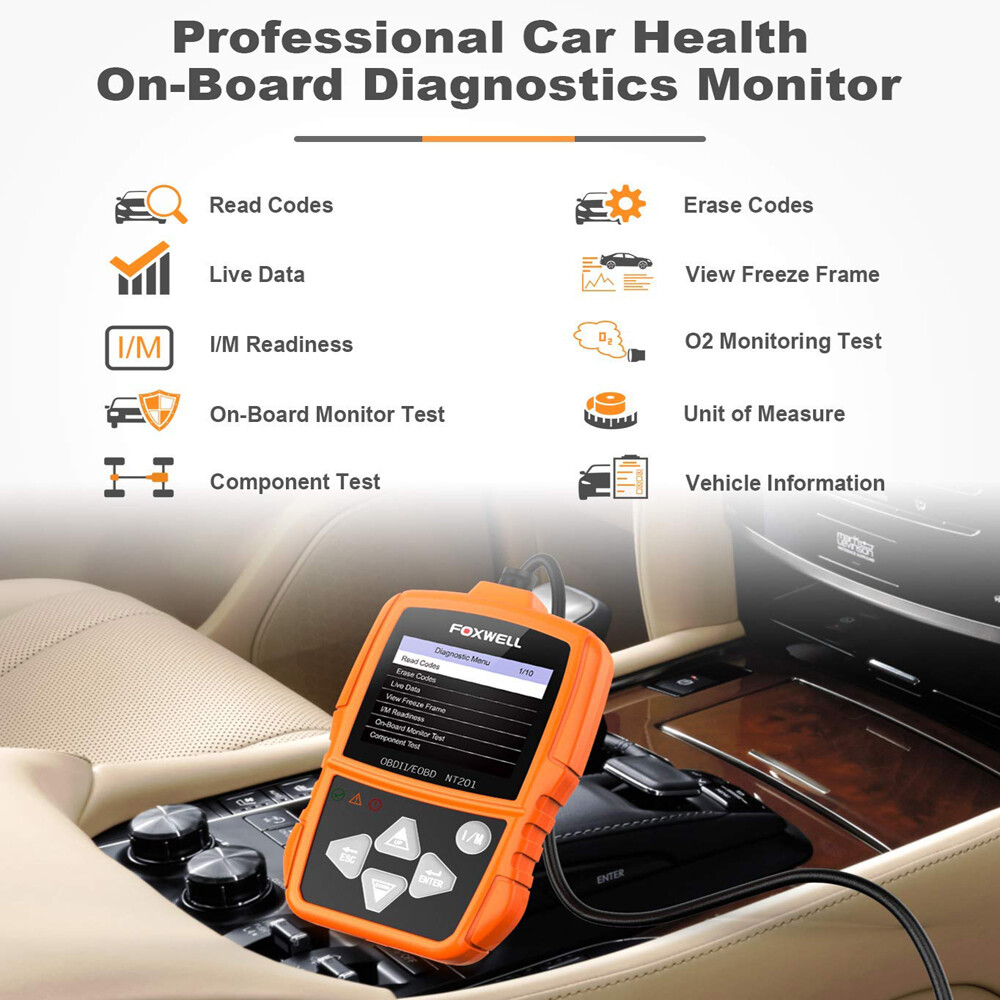 FOXWELL EOBD OBD2 Scanner Automotive Code Reader Fault Engine Diagnostic Tool