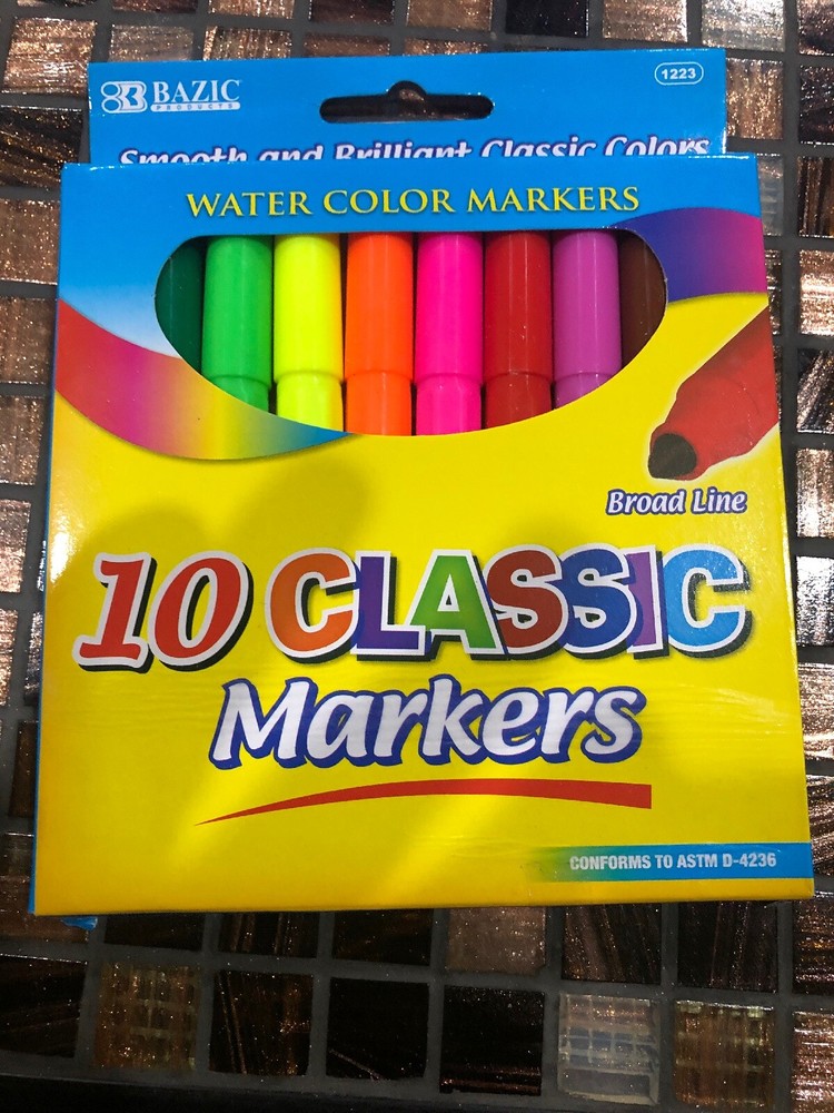 Bazic 10 Classic Markers. Huge Saving