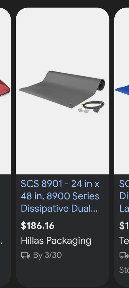 scs 24"x48" ESD Mat Anti Static