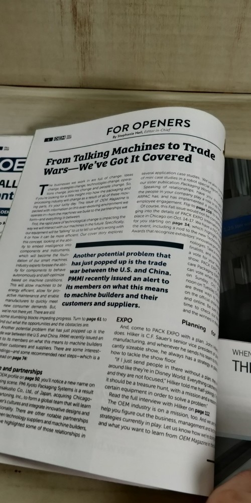 2018 OEM magazine packaging processing automation industry guide C3