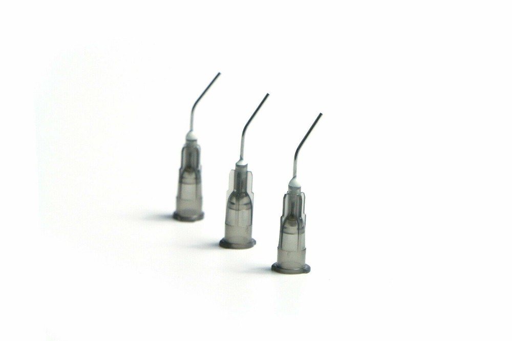 Dental Pre-Bent Irrigation Syringe Needle Flowable Applicator Dispensing Tips