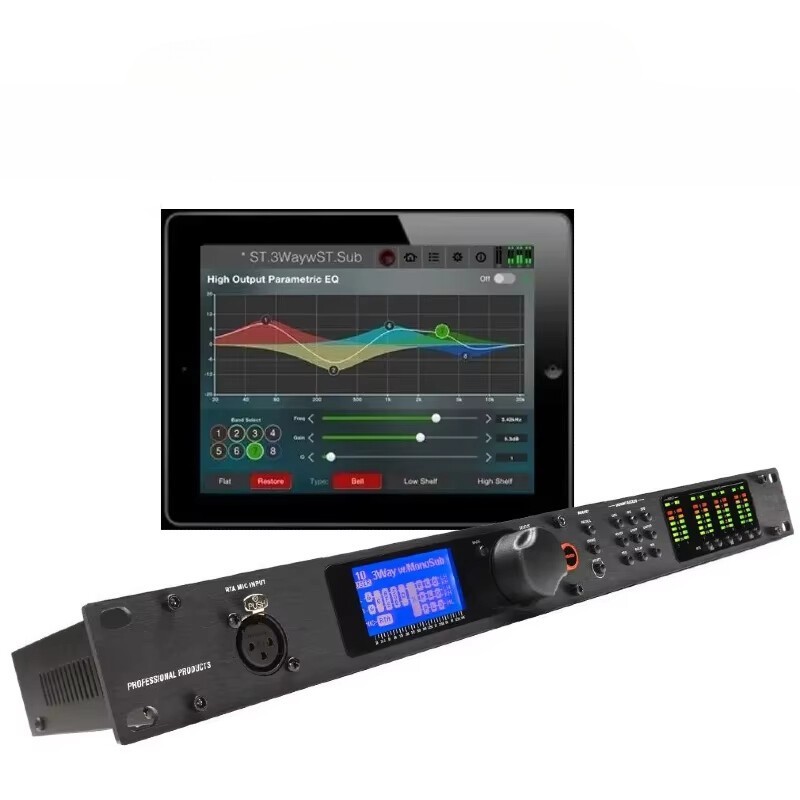 2 IN 6 OUT Digital Audio Processor Equalization & Loudspeaker Management System