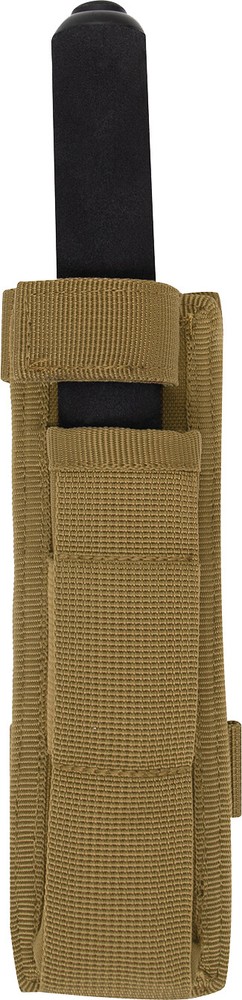 Coyote Brown Long MOLLE Holder for Baton Pouch Bottom Hook And Loop Web Strap