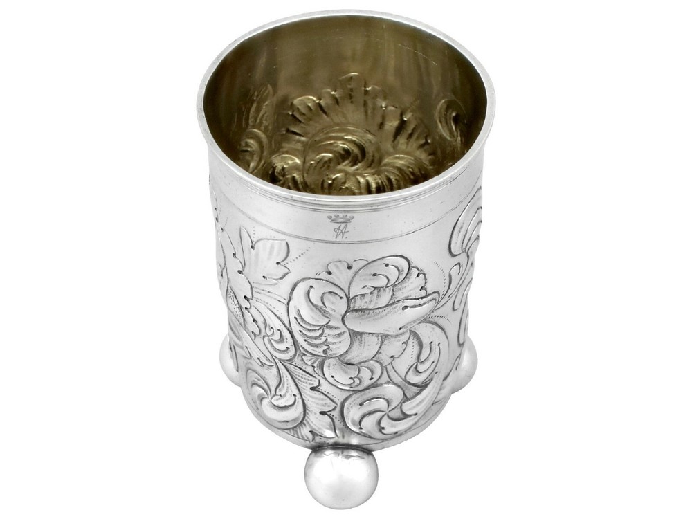 Antique German Silver Beaker