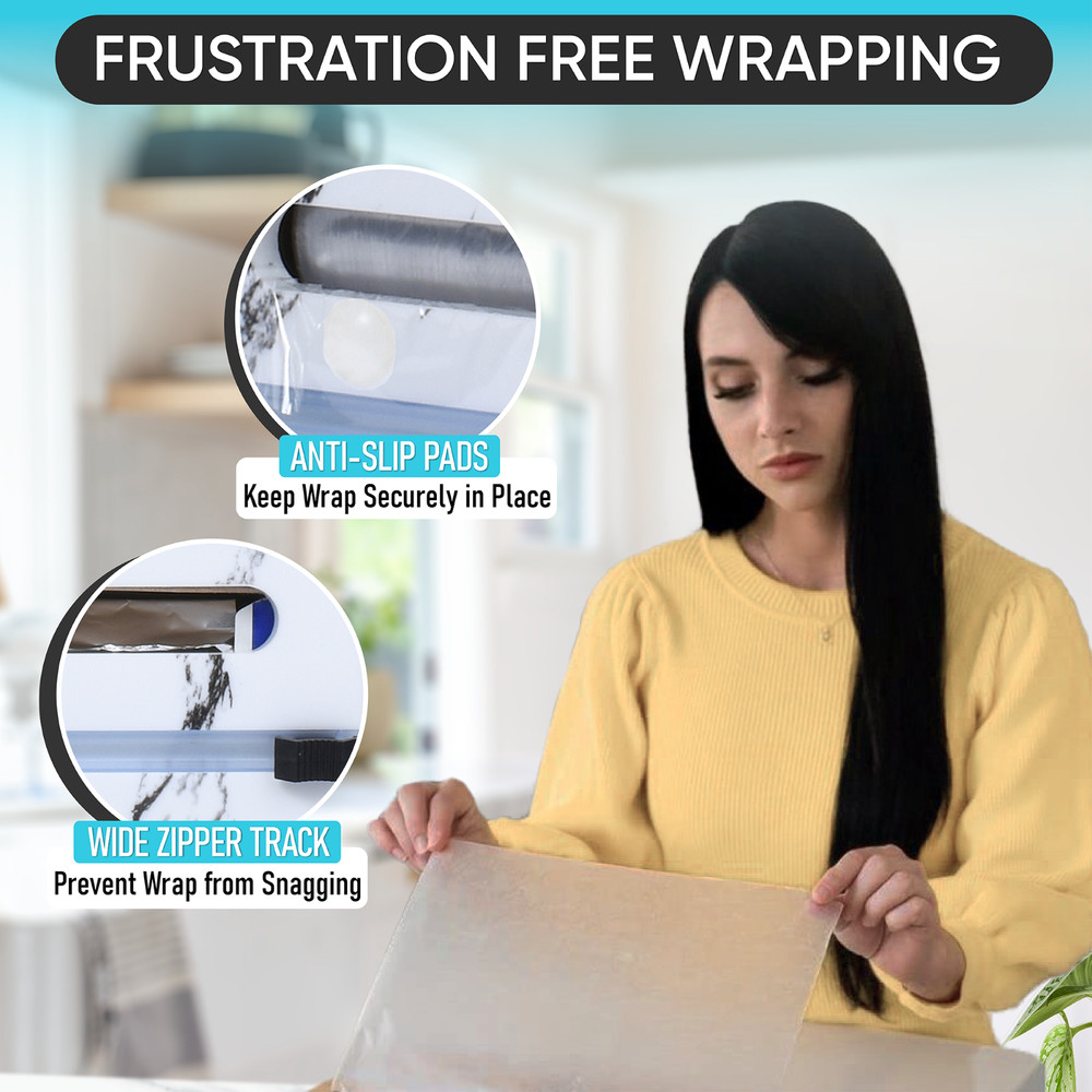 Molomax Extra Large Plastic Bag & Wrap Organizer for Drawer and Wall Mount