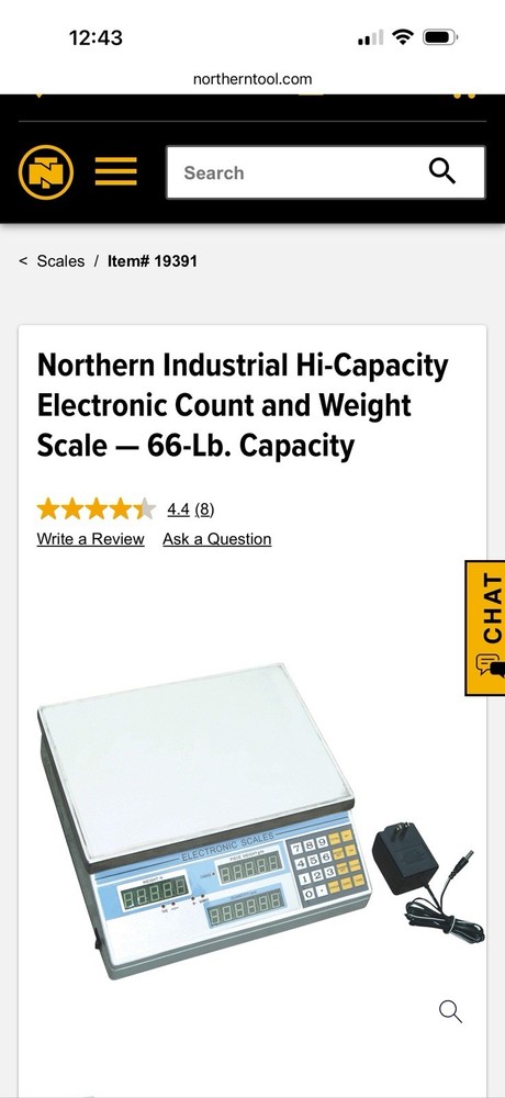 Northern Tool Industrial Scale Electronic Count Weight Scale