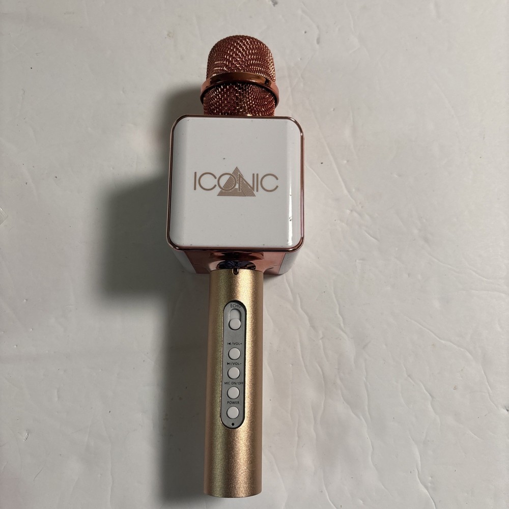 Iconic Karaoke Microphone & Speaker Bluetooth Retractable Smartphone Holder C5