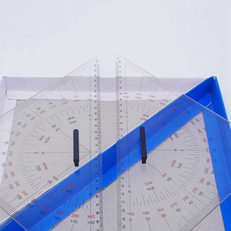 Chart Drawing Triangle Ruler for Ship Drawing 300mm -Scale Triangle Ruler9750
