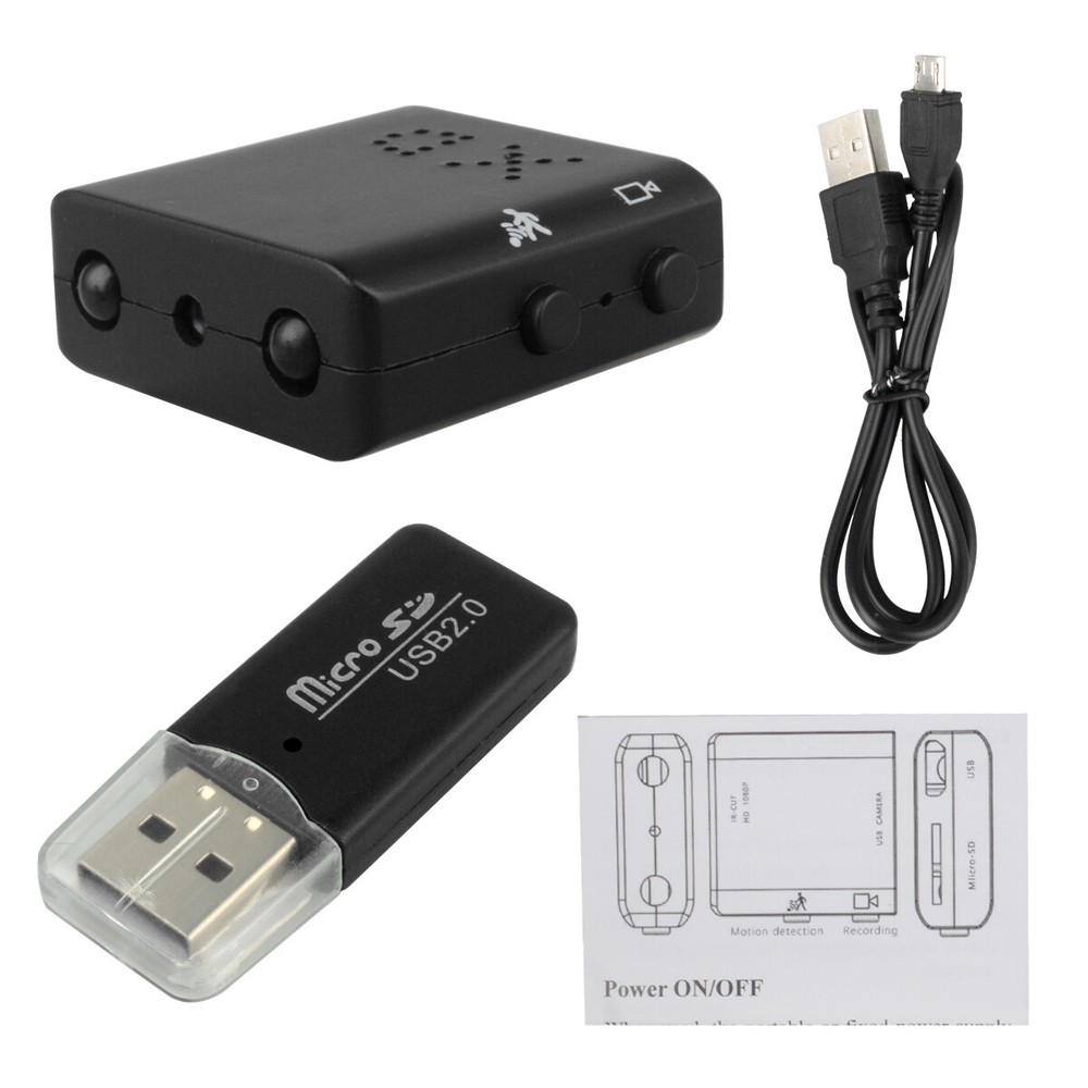 HD 1080P Mini Camera Motion Detection Night Vision Home Security IR Micro Camera