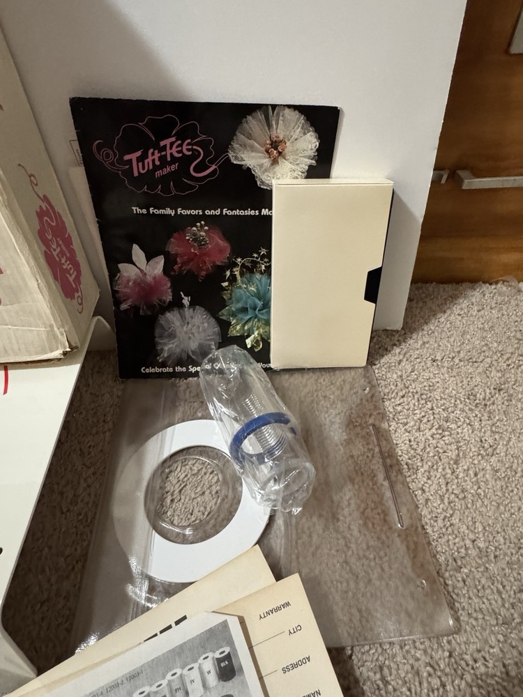 Vintage Tuft-Tee Maker Craft Kit 1990s Crafter Tool