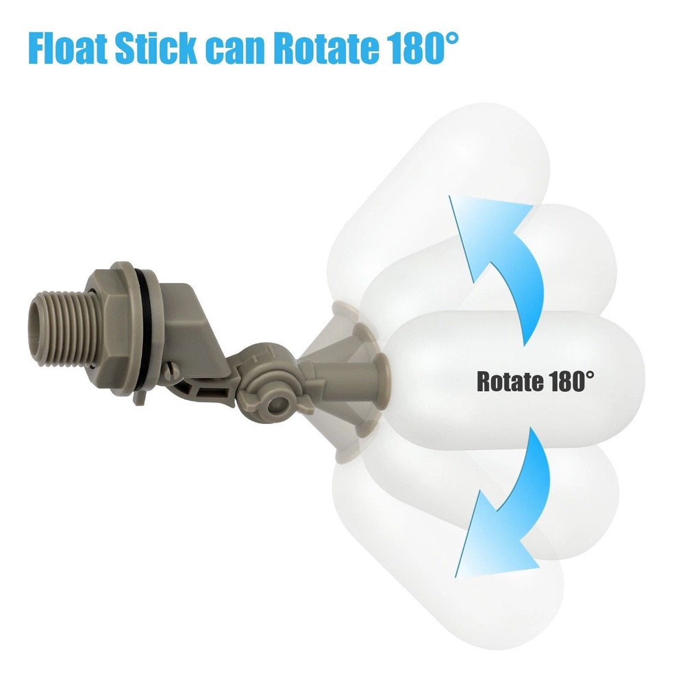 4pcs Ball Float Valve Adjustable Arm Water Level Control Auto Fill Stop