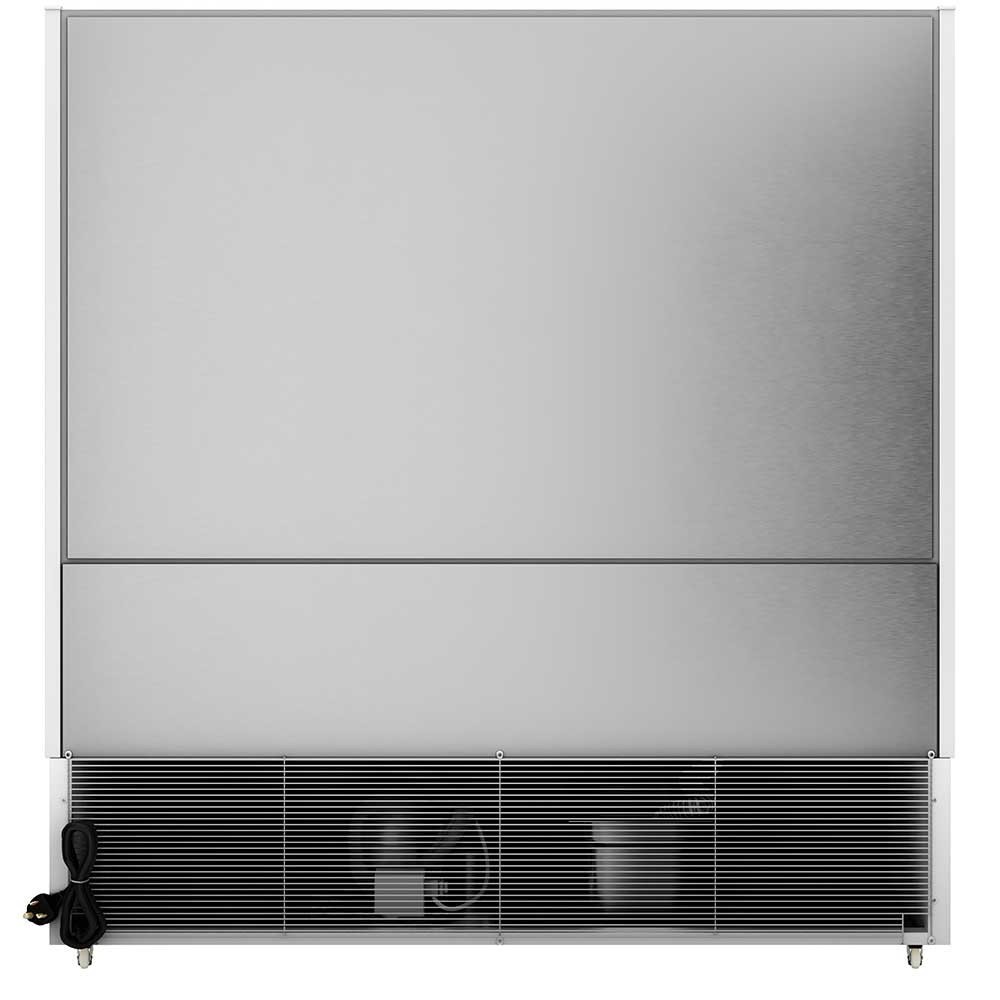 76" Open Air Refrigerated Display Merchandiser, 220V -White - 27.6" Deep