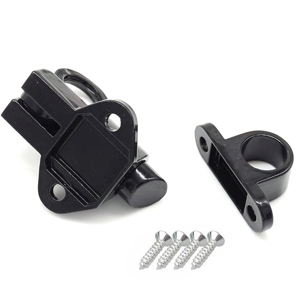 Self Closing Latch Bolt Automatic Spring Loaded Door Gate Security Lock + Screws