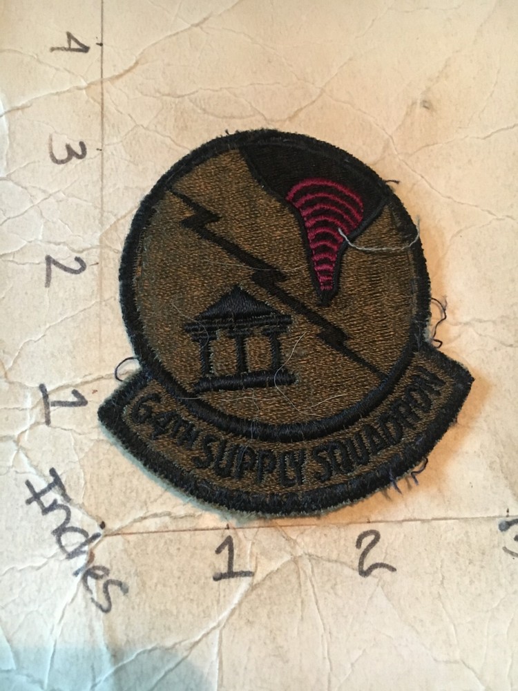 USAF 64th Supply Squadron subdued patch 6/5/25