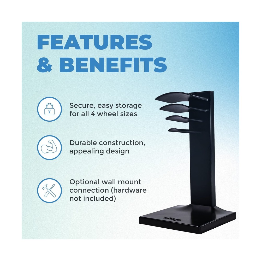 Chirp Wheel Rack - Storage for Muscle Massage Rollers, Secure & Easy Storage ...