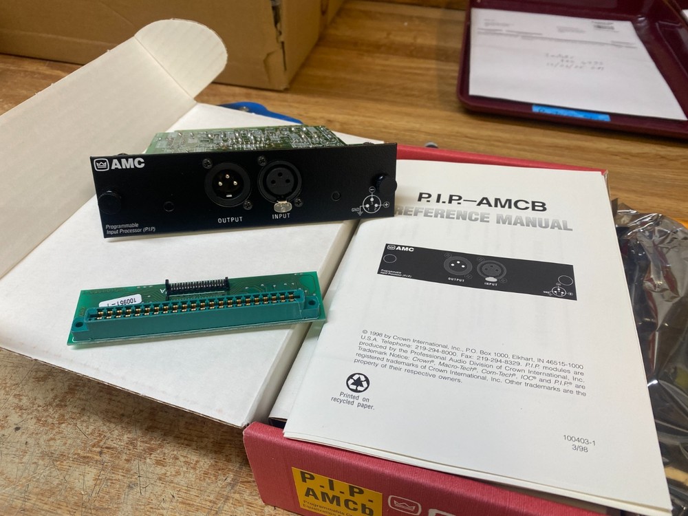 Crown PIP-AMCb Programmable Crossover Equalization Compressor Module