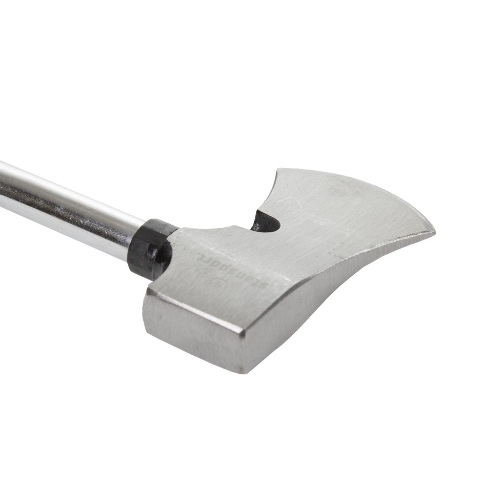 Stansport Rubber Handle Camp Axe Hammer Black Silver 13.25"