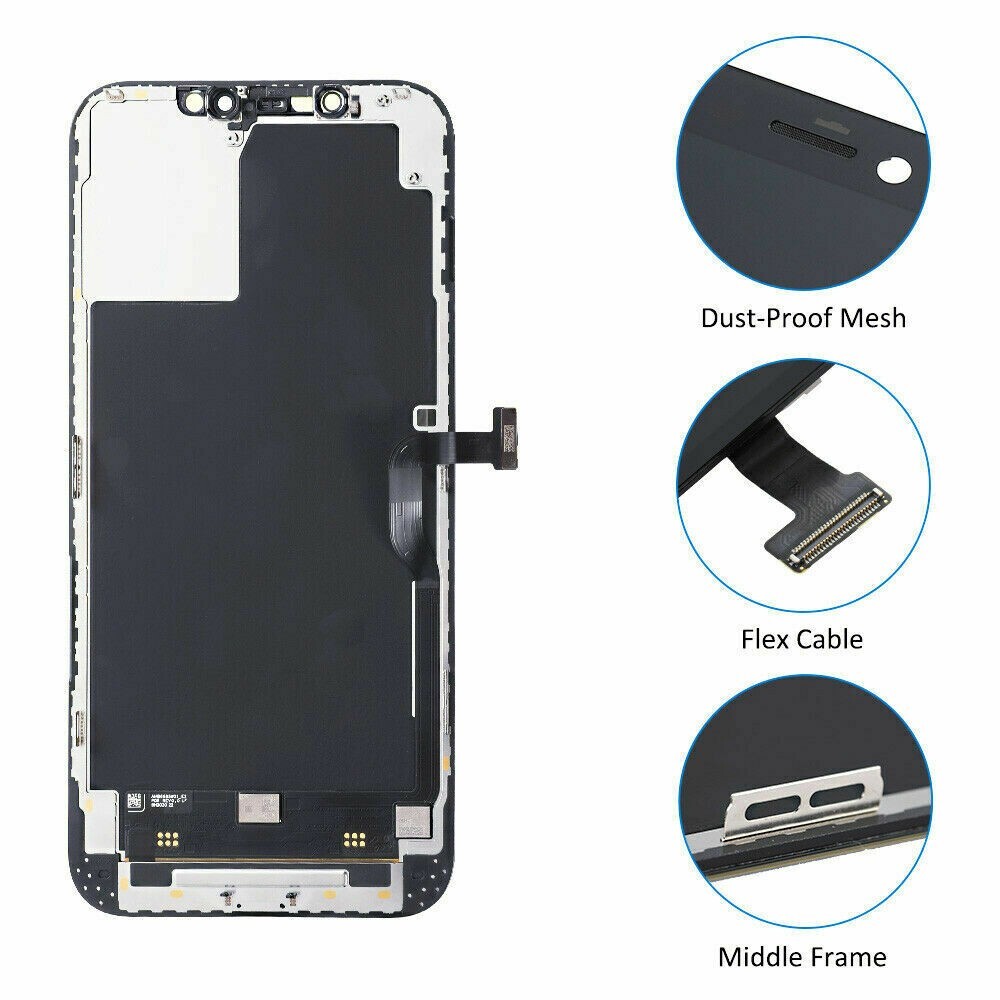 For iPhone 12 Pro Max 3D LCD Touch Screen Display Digitizer Assembly Replacement