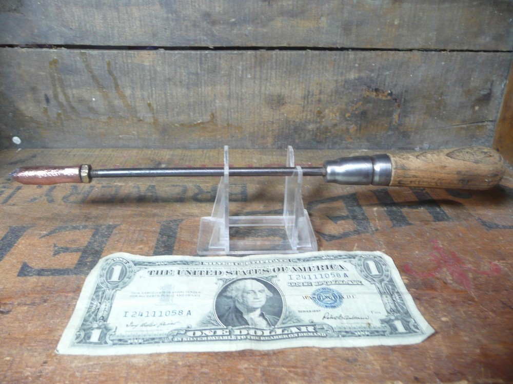 Vintage Copper Soldering Iron 10 3/4"