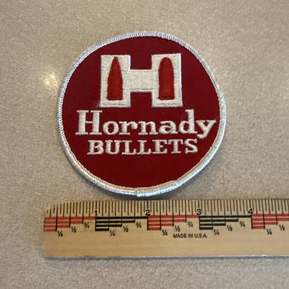 Vintage Hornady Bullets Ammunition Firearms Patch