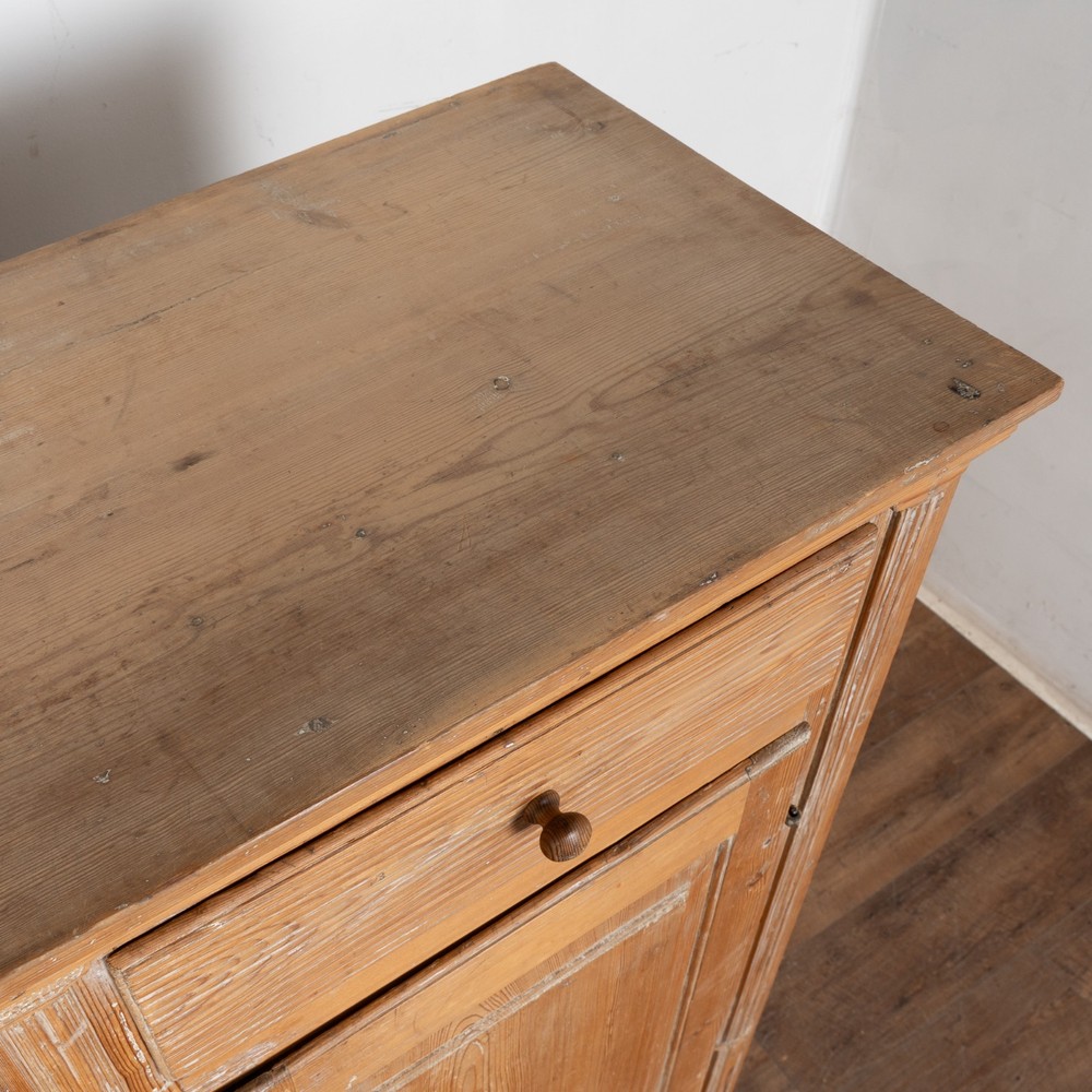 19th Century Swedish Pine Cabinet Sideboard