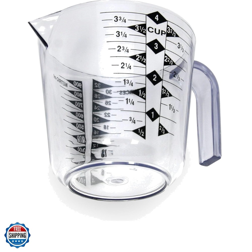 Select Plastic Measuring Cup, 4 Cup, Clear