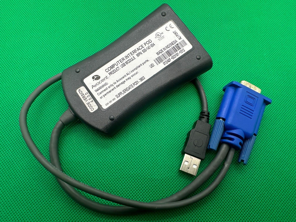 Avocent  MPN：500-147-004 USB KVM Switch Cable Module （B186）
