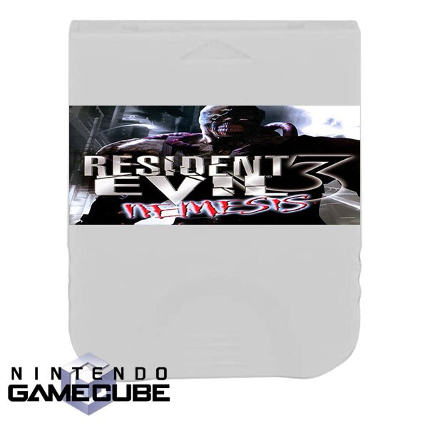 Resident Evil 3 Unlocked GameCube Memory Card 100% Completed Saves