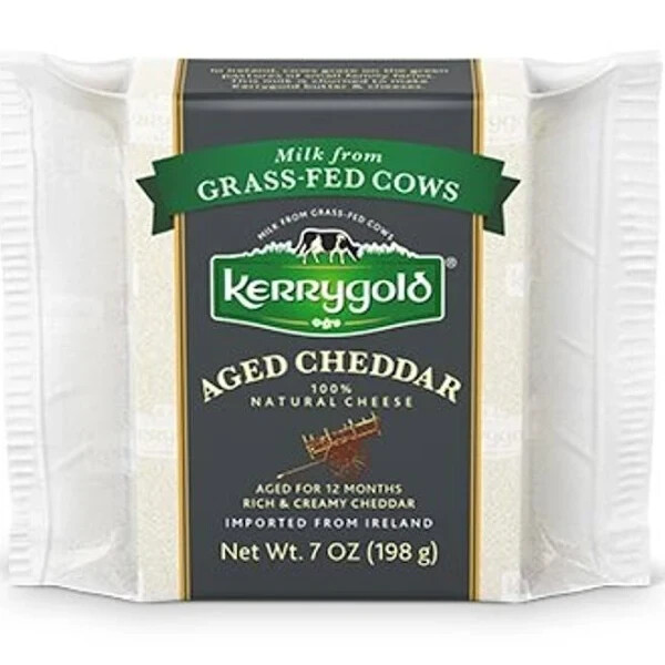 2 Kerrygold Grass-fed Aged Cheddar, 7oz x 2