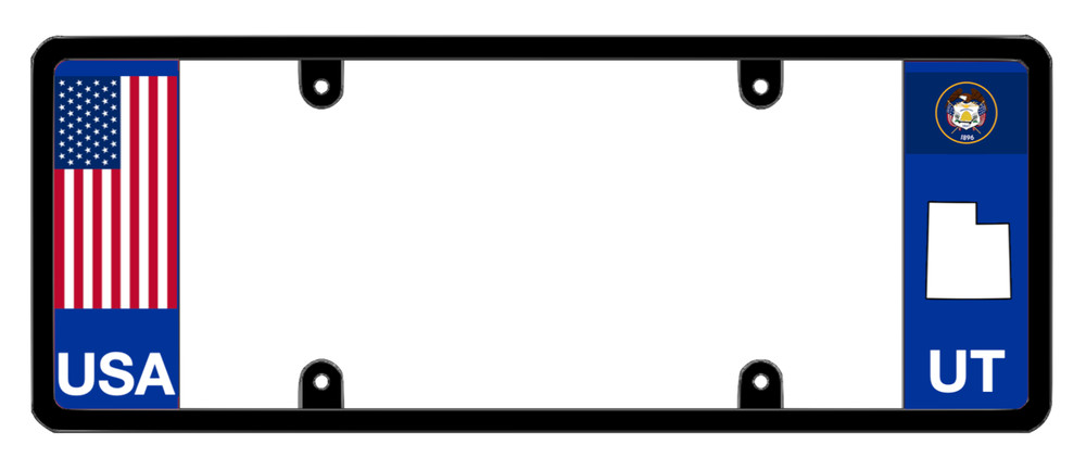 DFS Utah UT Patented License Plate Frame Holder