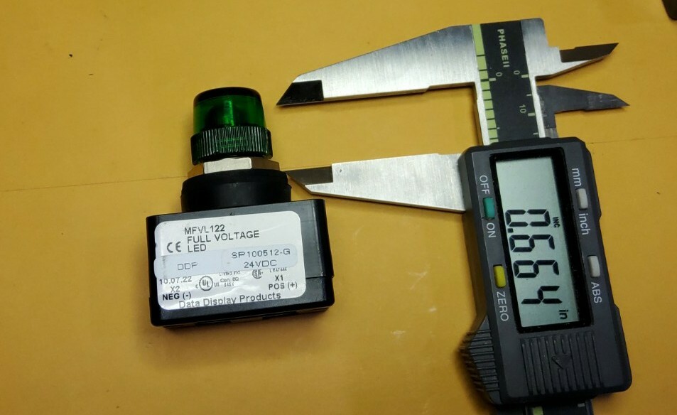 DATA DISPLAY PRODUCTS MFVL122 5/8" LAMP INDICATOR 24VDC