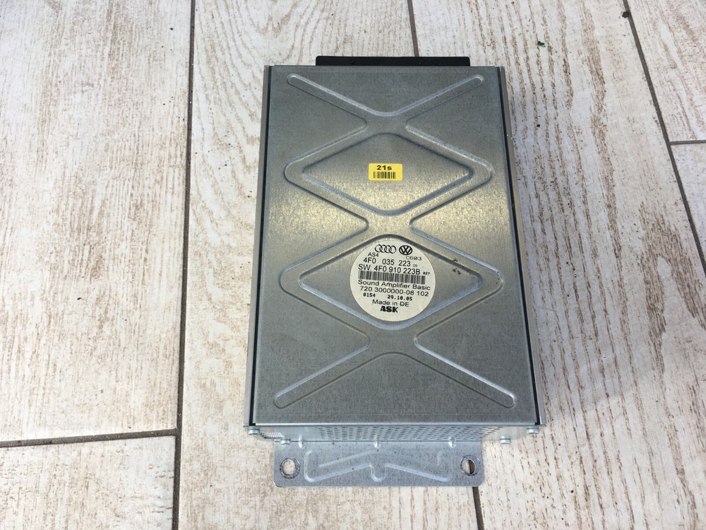 Audi A6 C6 4F Basic Sound System Amplifier Control Module Unit 4F0035223