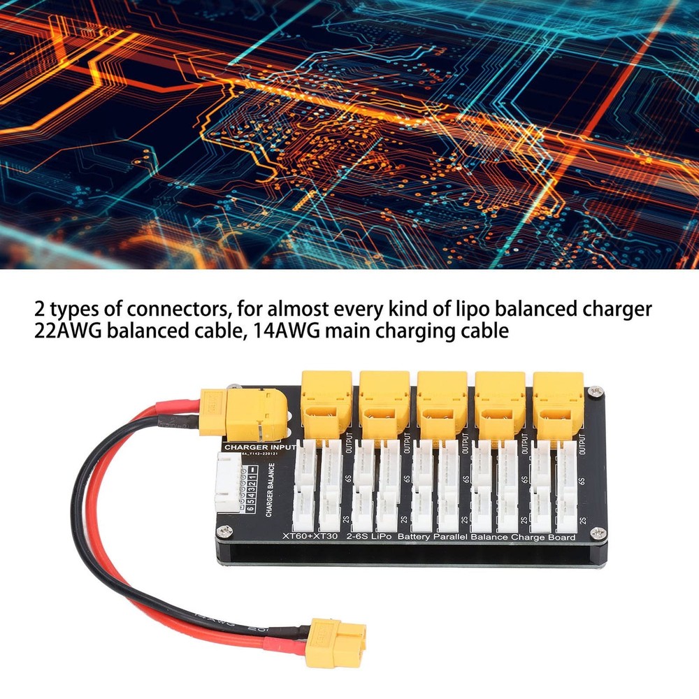 Parallel Lithium Battery Charging Board, Balanced LiPo Battery Charging Board...