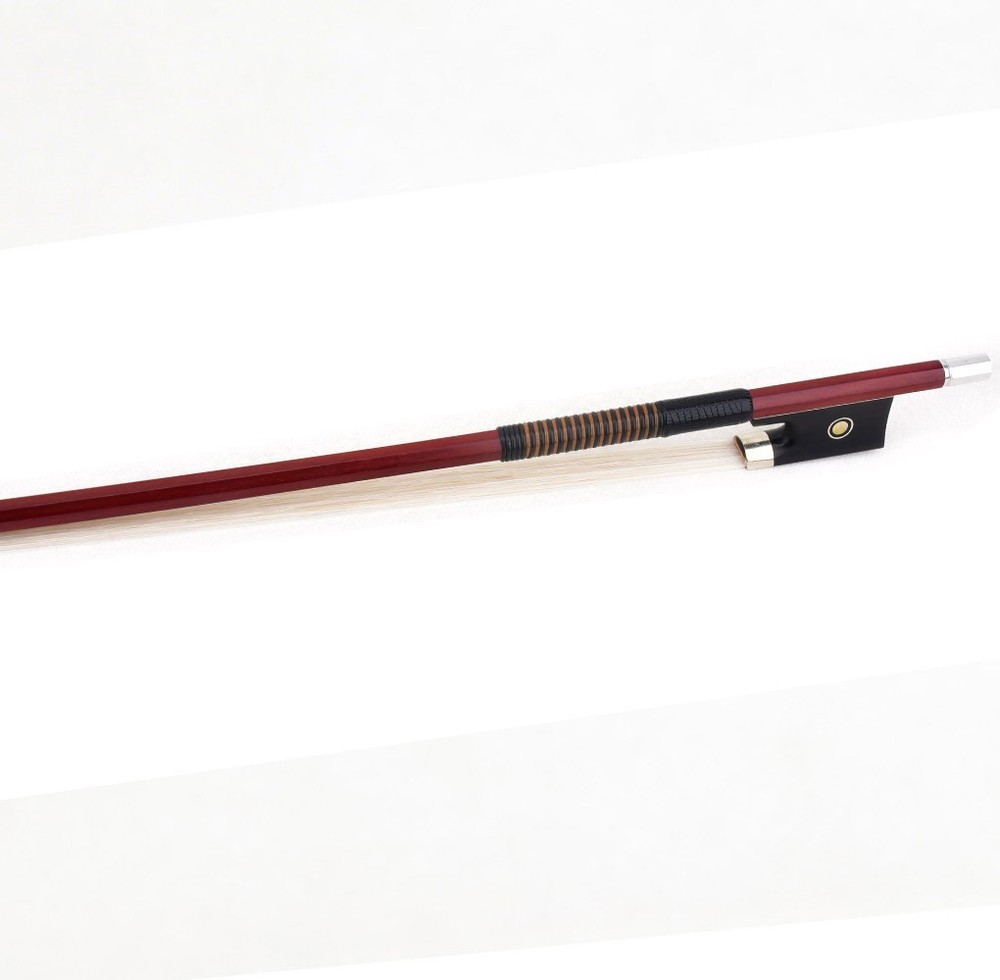 Master Antique Pernambuco Octagonal Violin Bow 4/4 Ebony Parisan eye Silver 61g