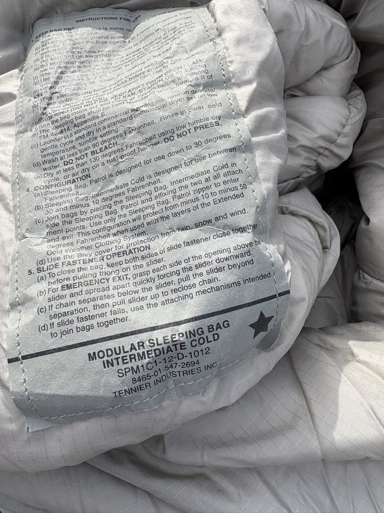 USGI MSS Modular Sleep System 5 Piece ACU