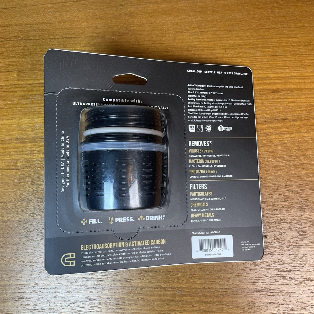 Grayl ULTRAPRESS Filter & Purifier Replacement Cartridge