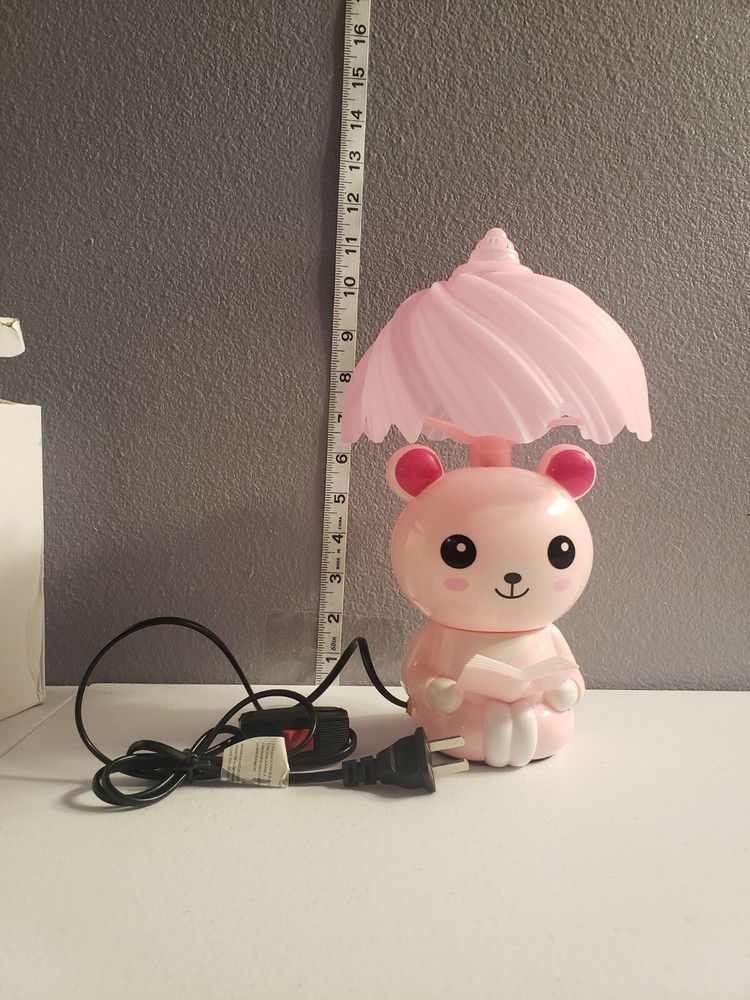Kawaii Teddy Bear Night Lamp Cute Pink