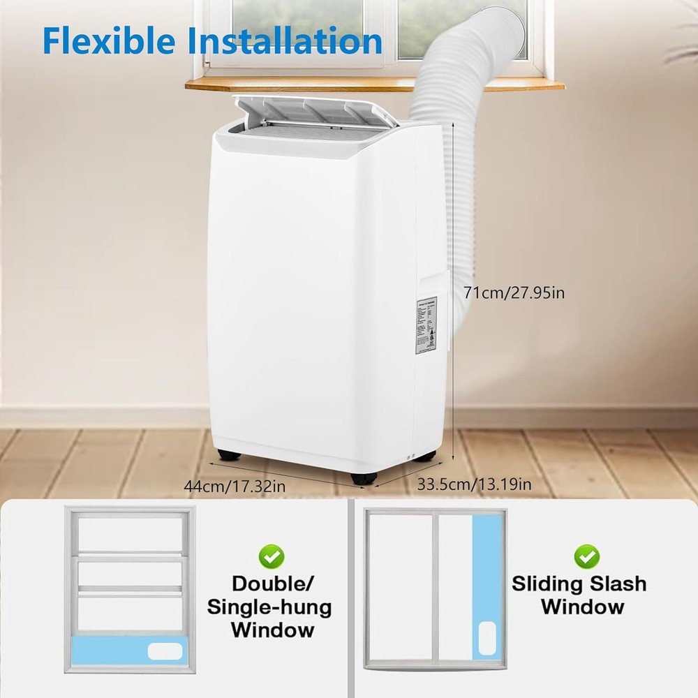 14000BTU Portable Air Conditioner AC Unit with Cool, Fan & Dehumidifier Function