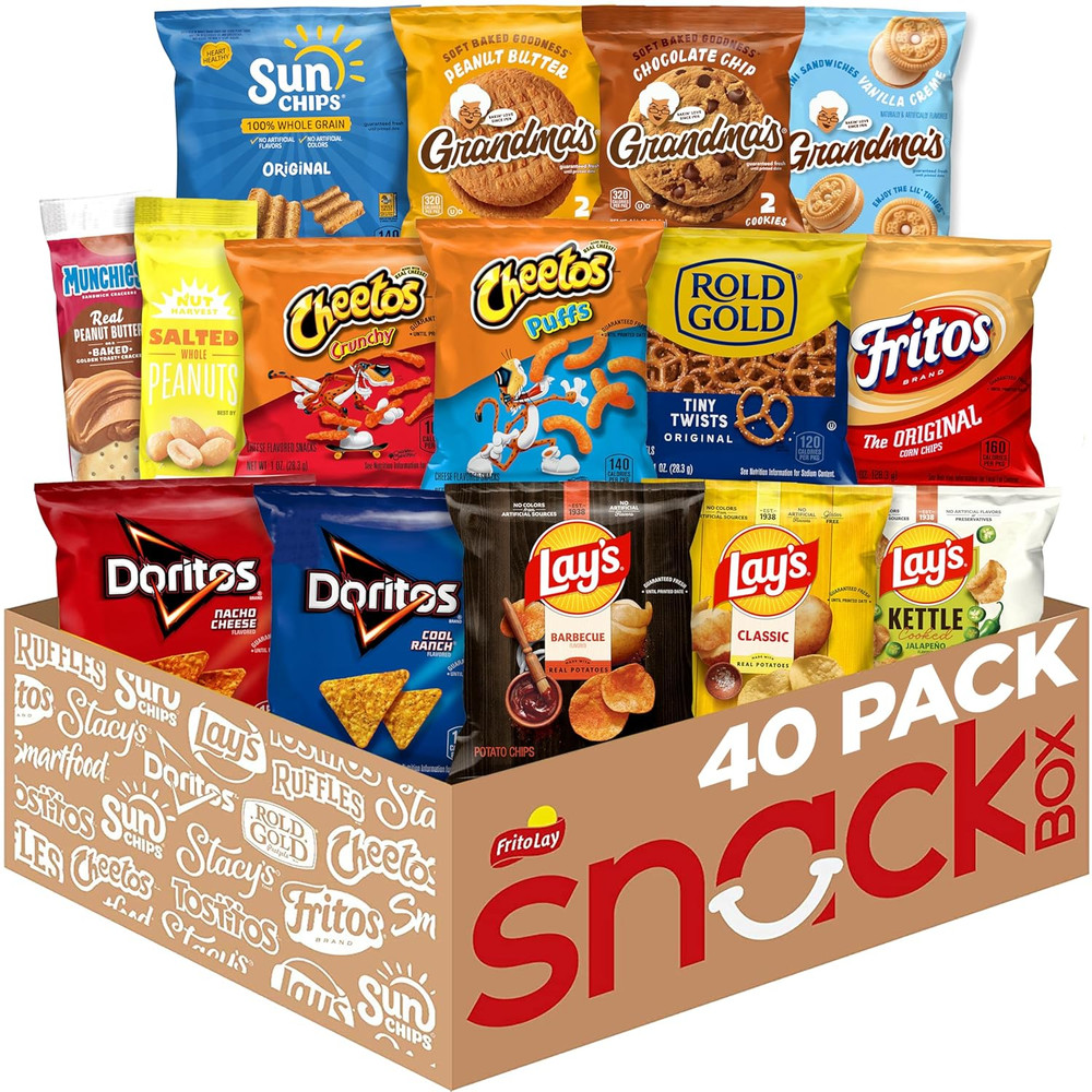 Ultimate Classic Snacks Package Variety Pack of 40