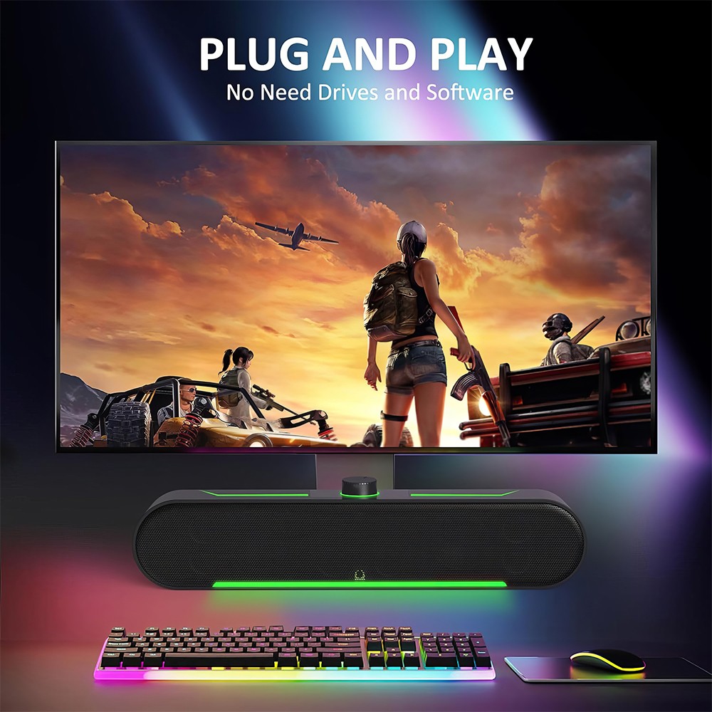 Bluetooth &Wired USB Powered Computer Speakers PC Speakers Wired Desktop Speaker