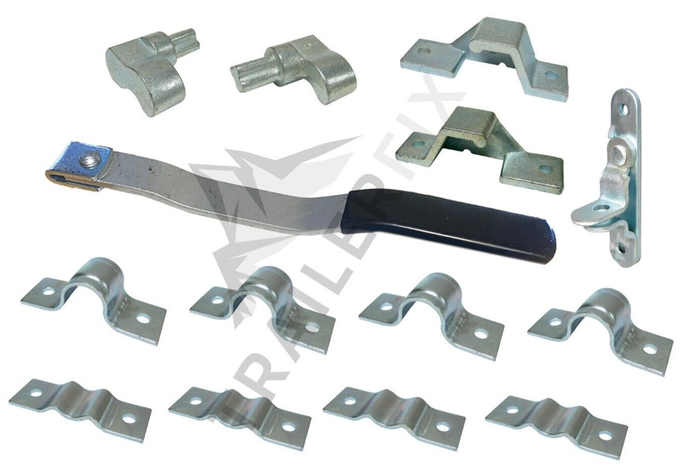 Cargo Trailer Side Two Point Door Cam Bar Action Door Lock Latch Kit