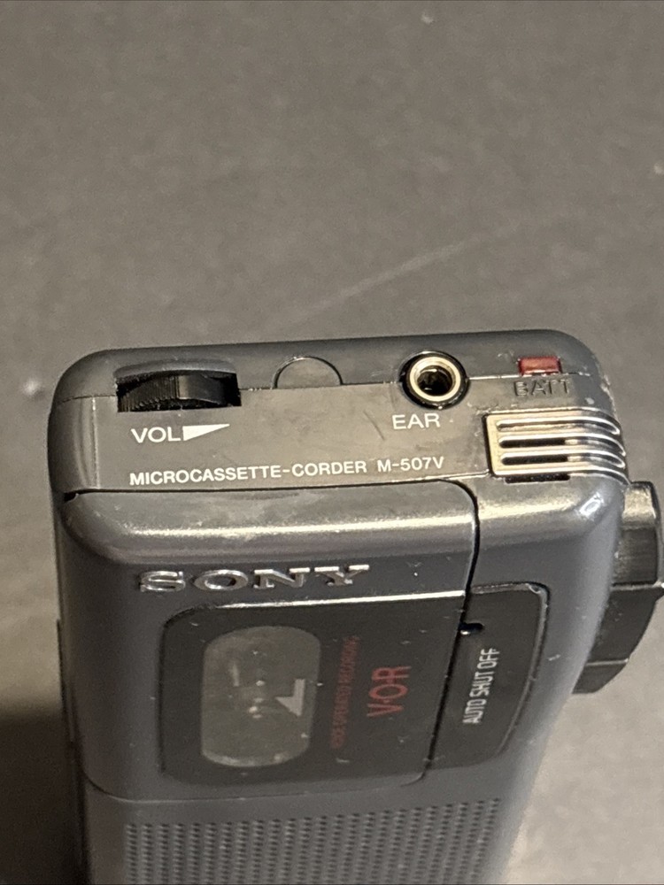 Sony M-507V Microcassette-Corder Handheld Voice Recorder VOR