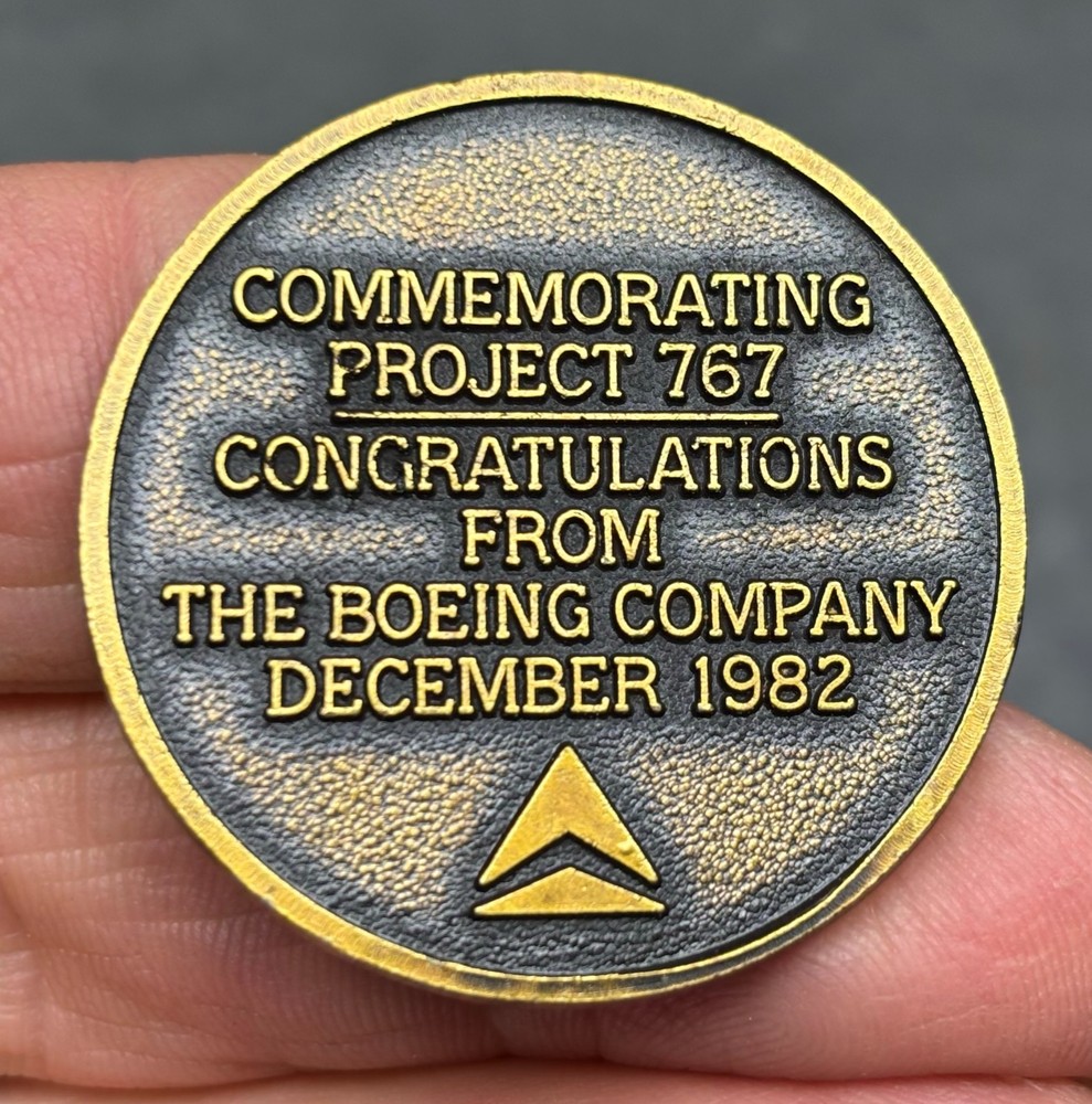 1982 Delta Airlines & Boeing Commemorating Project 767 Coin
