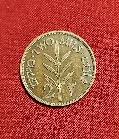 ANTIQUE PALESTINE Coin2 MILS 1941. ,MK19
