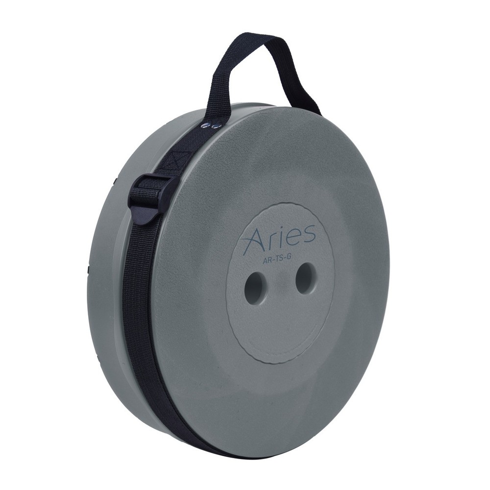 Aries Portable Telescoping Stool/Chair, Solid Gray