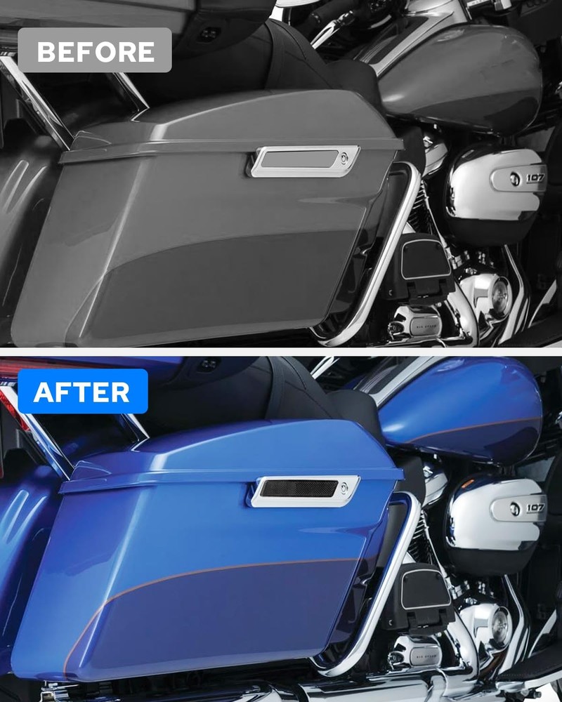 Benlari Black Saddlebag Reflector Inserts 2014-2024 standard,