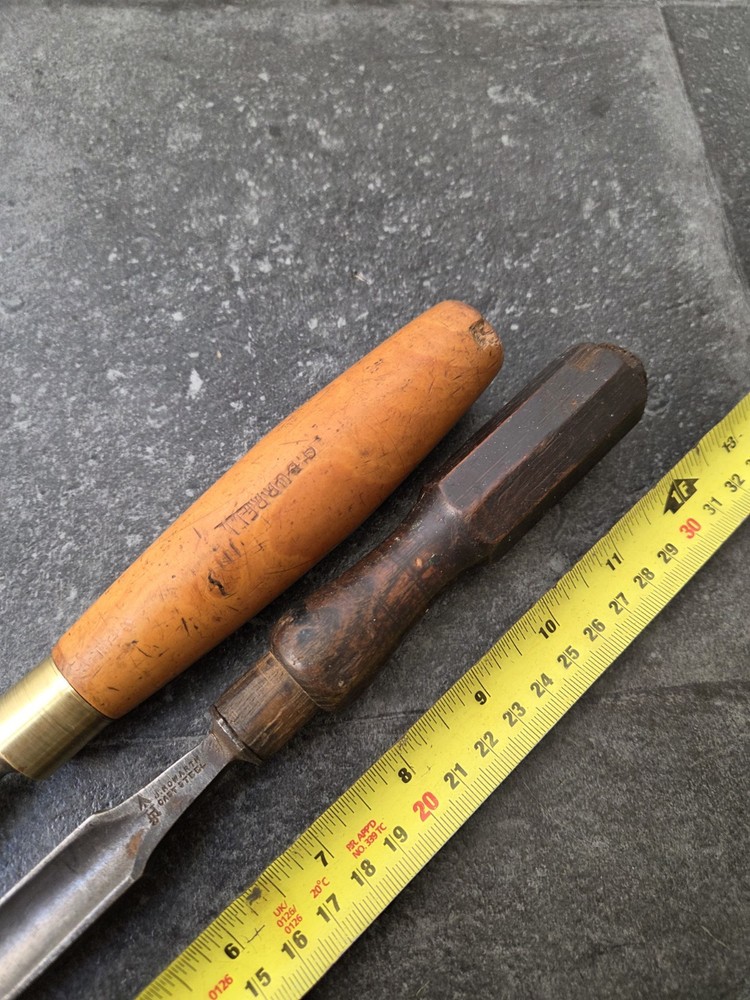 2 Vintage Woodworking Gouges Howarth & Marples