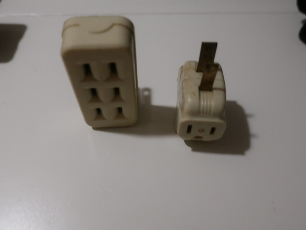 2 Vintage Multi-Plug Adapters