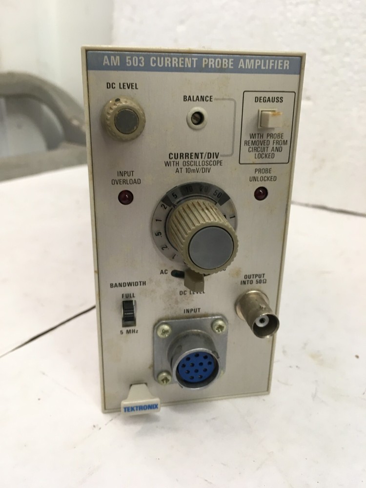 Tektronix AM 503 Current Probe Amplifier Module used vintage